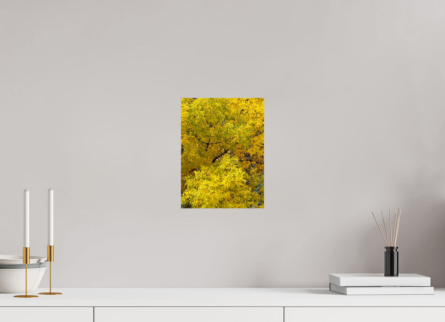21 x 28 cm, Metal Autumn Trees