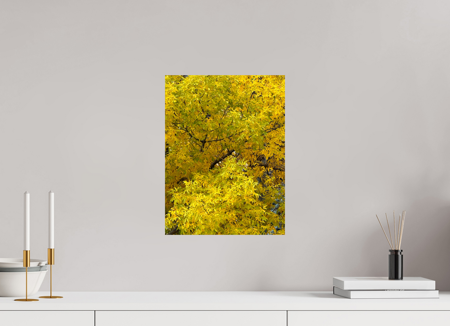 30 x 40 cm, Metal Autumn Trees